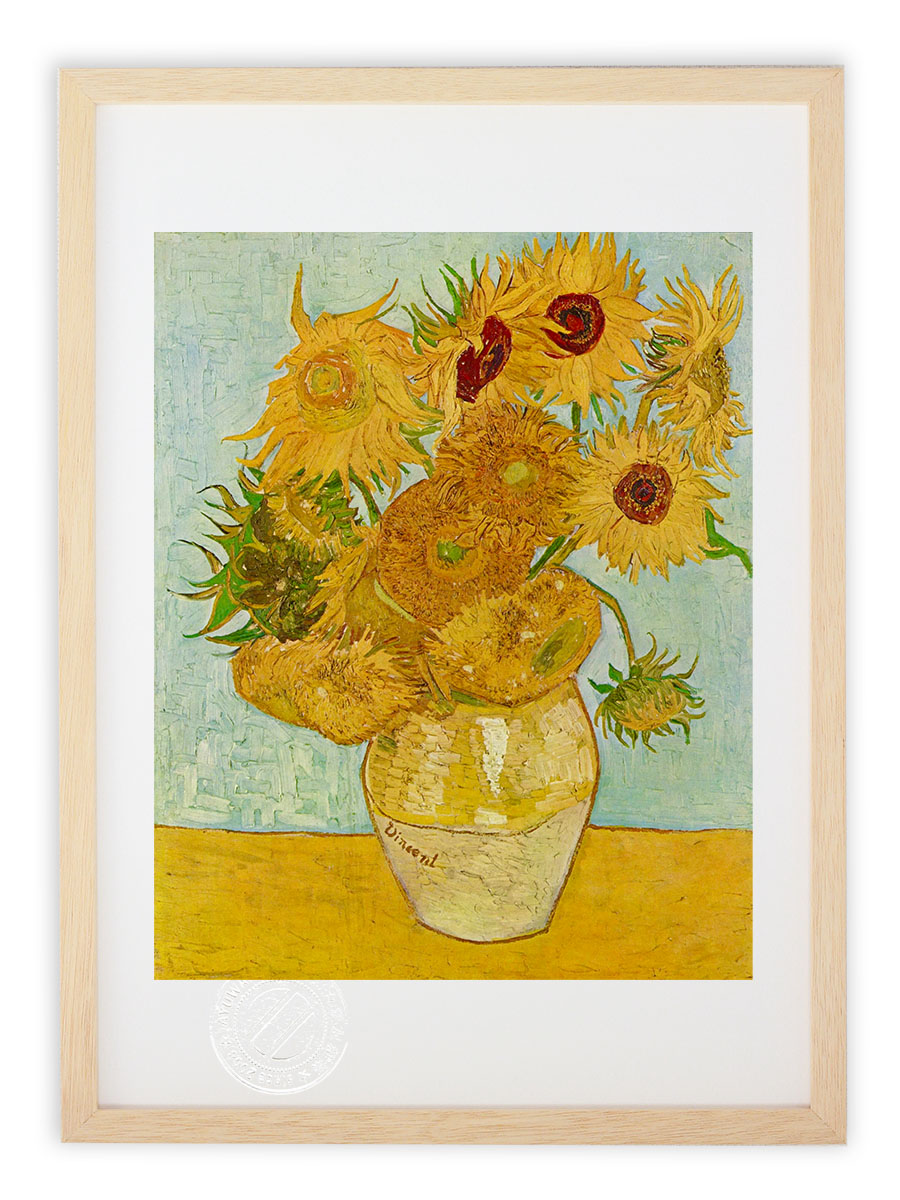 最大100%ポイントバック！限定抽選 版画 絵画 名画 ひまわり(1888) フィンセント・ファン・ゴッホ インテリア 壁掛け 額入り アート アートパネル モダン アートフレーム おしゃれ