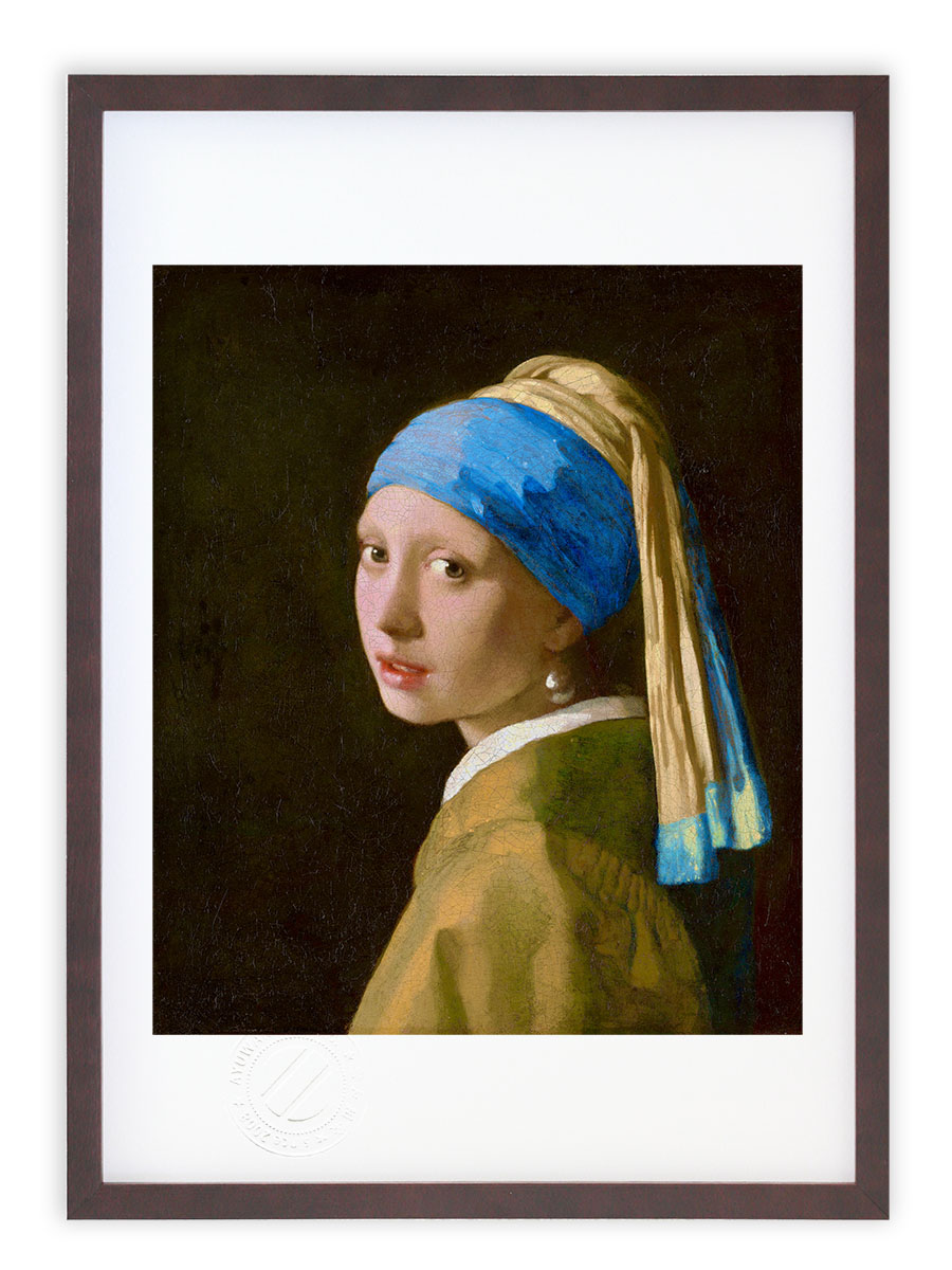 ヨハネス・フェルメール 真珠の耳飾りの少女 62/250 版画 絵画 世界の名画 フェルメールの『真珠の耳飾りの少女』が100億画素の画像になる