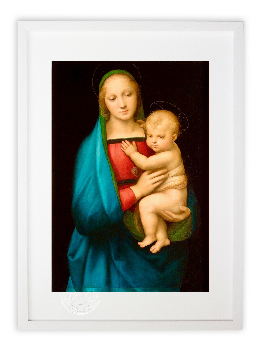 3点まとめ売り　ラファエロの名画「大公の聖母」　印刷画 ラファエロ 「大公の聖母」 6号 所蔵 パラティーナ美術館 立体
