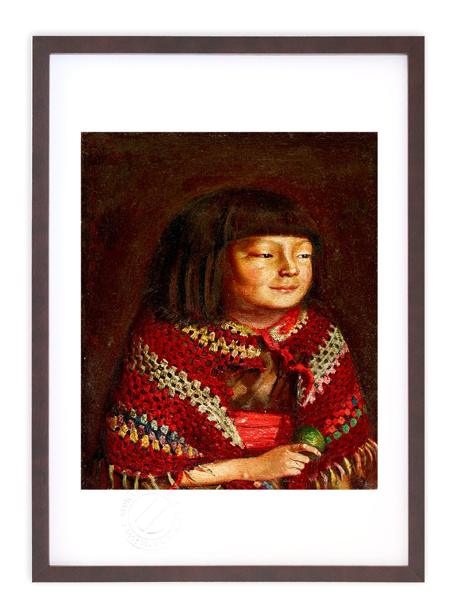 楽天市場】油絵 岸田劉生の名作_童女図_麗子立像 MA3082 : 絵画制作