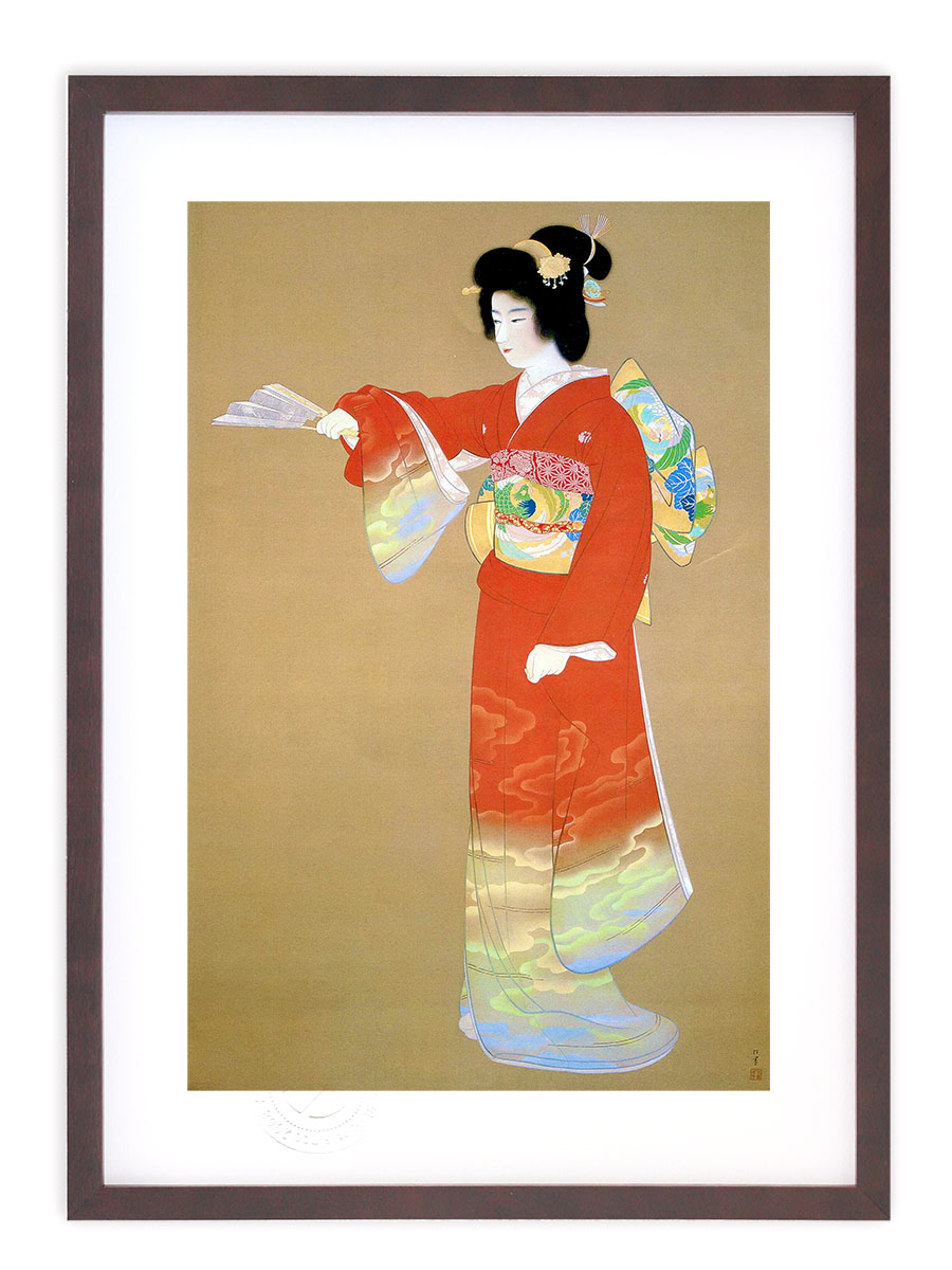 楽天市場】版画 絵画 名画 日本画 伊勢大輔 (いせのたいふ） 上村松園