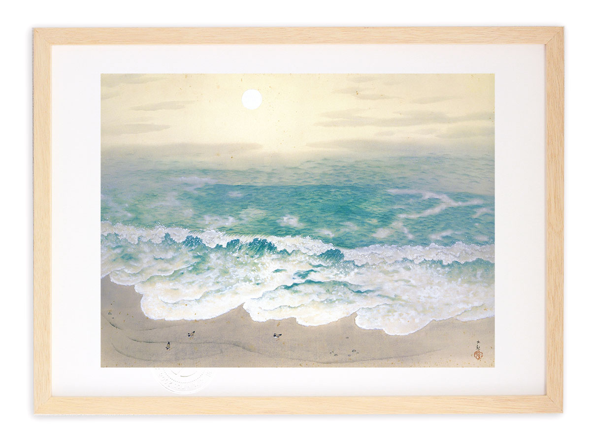 輸入雑貨　天然石　日本名画　『横山大観 乾坤輝く』　水晶絵　クリスタルアート 楽天市場】版画 絵画 名画 日本画 乾坤輝く (けんこんかがやく