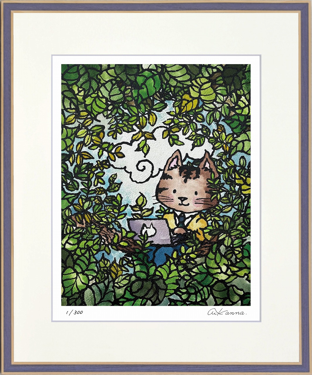 絵画 KANNA きぶんてんかん インテリア 壁 に飾る絵 リビング 玄関 ギフト 子ども部屋 かわいい 元気になる絵 プレゼント アート フレーム付 壁飾り 額縁付き 御祝 贈り物 おしゃれ 壁掛け 絵 Lサイズ 7,006円