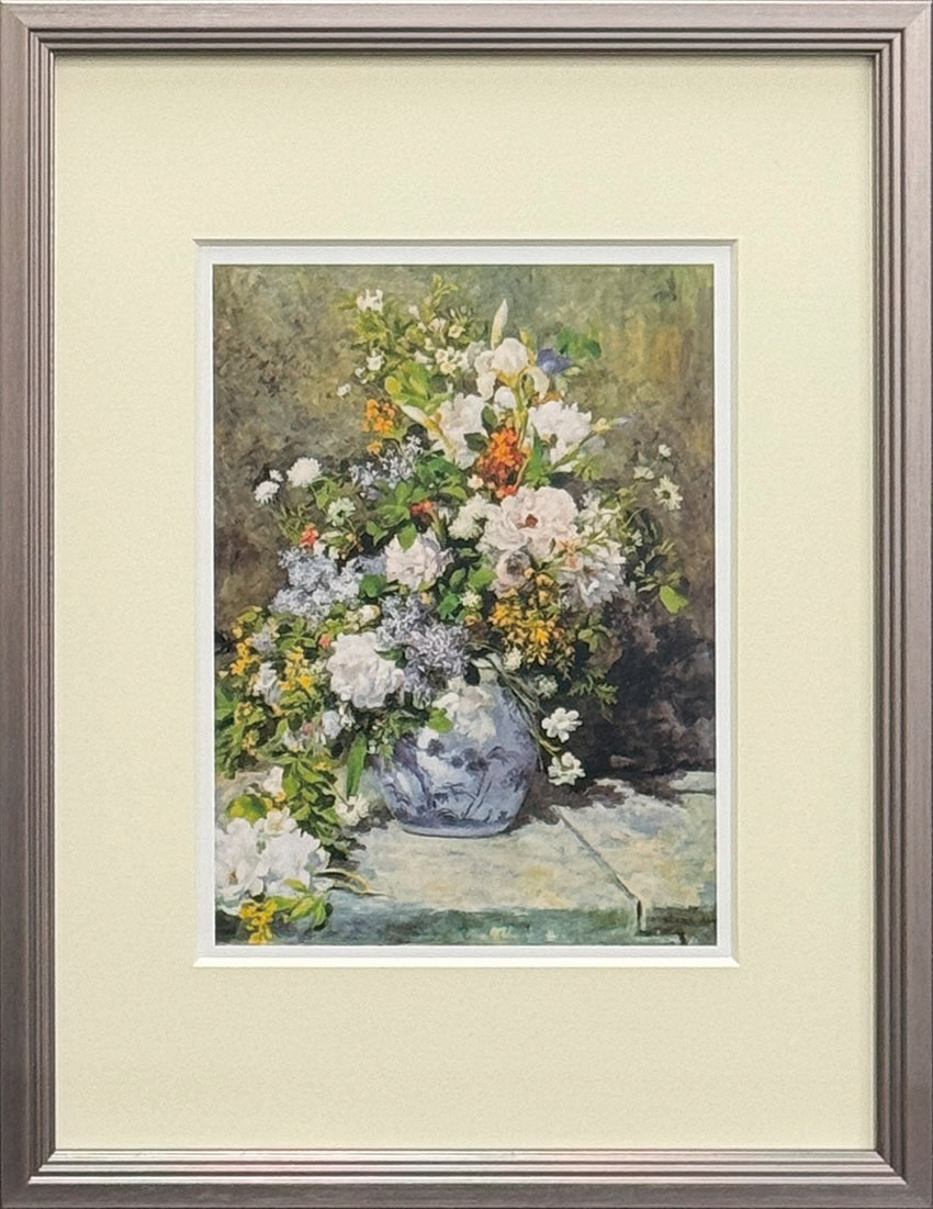 名画 ルノワール 大きな花瓶 Ｓ(ＳＶ) ルノワール Renoir 印象派 名画 インテリア クラシック フランス エレガント ギフト 花