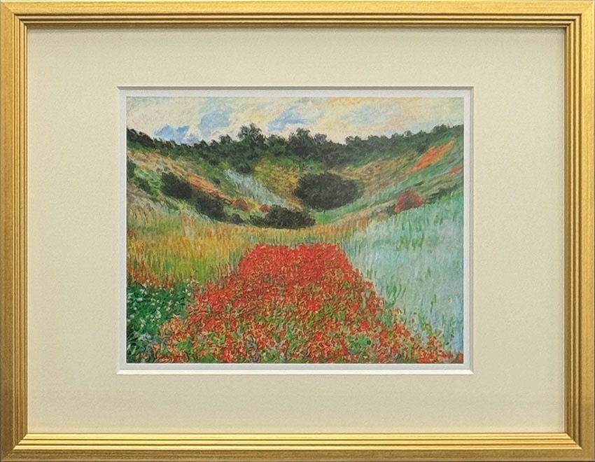 名画 モネ ジウ゛ェルニーのポピー畑 Ｓ(ＧＤ) モネ ClaudeMonet 印象派 名画 睡蓮 風景画 インテリア クラシック フランス ギフト エレガント