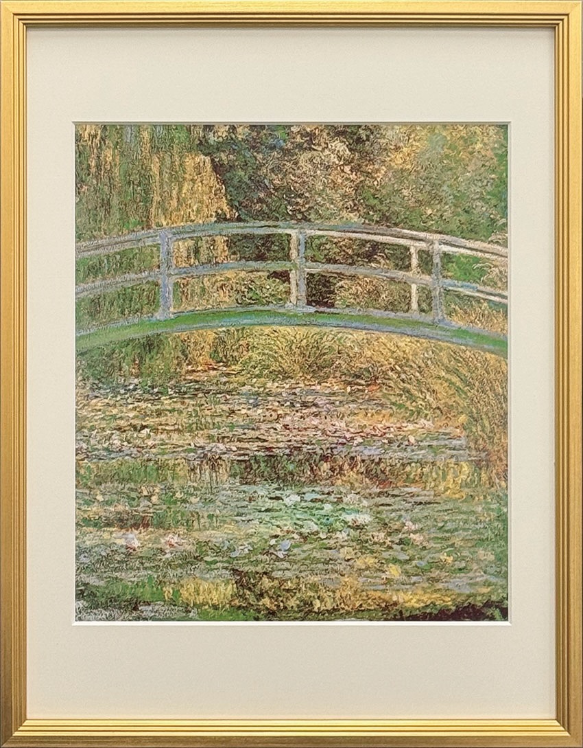 名画 モネ 睡蓮の池 Ｌ(ＧＤ) モネ ClaudeMonet 印象派 名画 睡蓮 風景画 インテリア クラシック フランス ギフト エレガント