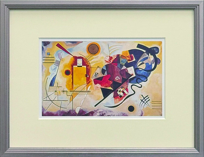 名画 カンディンスキー 黄、赤、青 Ｓ(ＳＶ) カンディンスキー Kandinsky 抽象画 名画 モダンアート バウハウス インテリア おしゃれ ロシア カラフル
