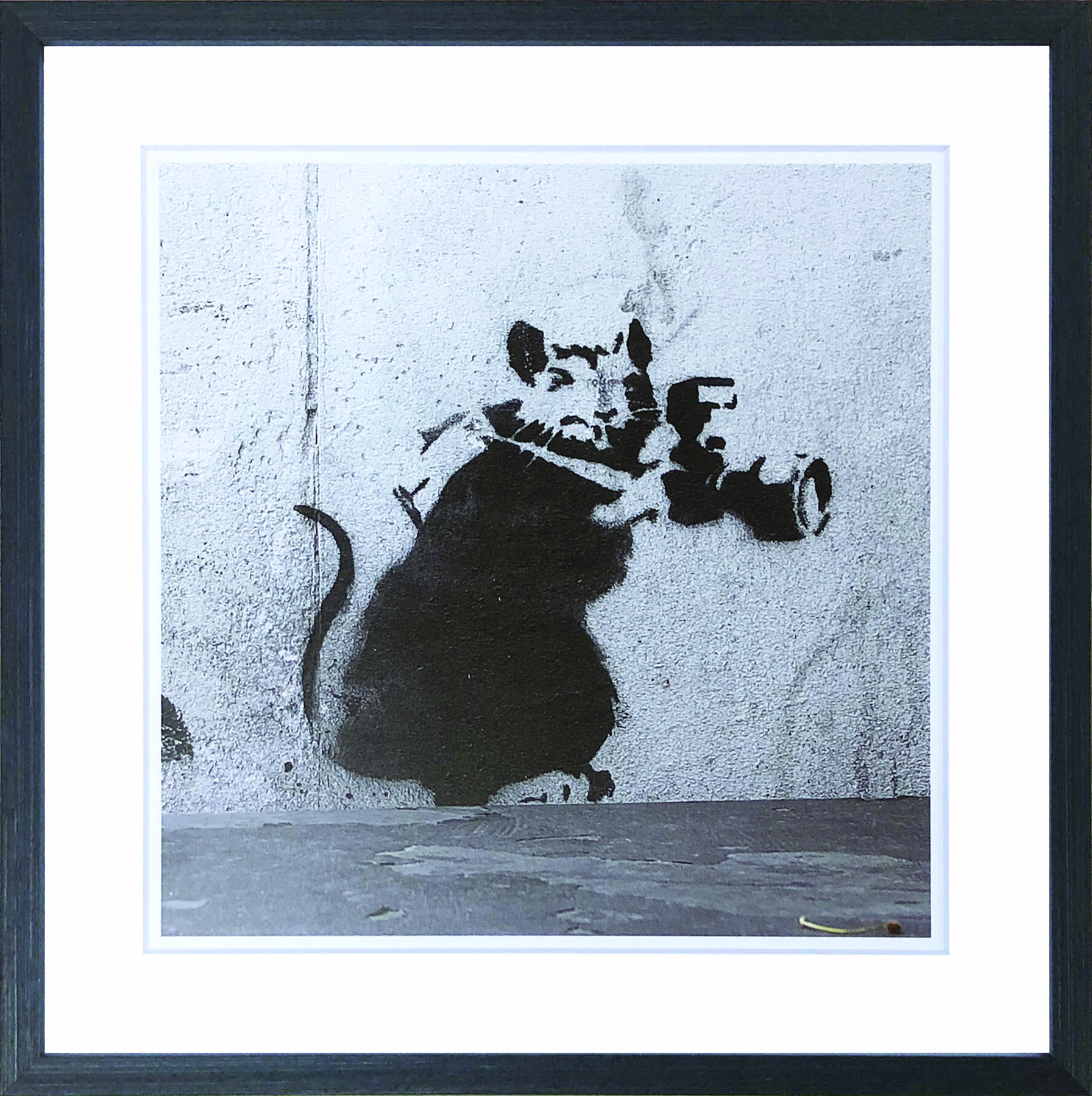 名画 バンクシー パパラッチ（ネズミ） バンクシー Banksy ストリートアート グラフィティ モダンアート 現代アート インテリア おしゃれ クール イギリス メッセージアート オフィス