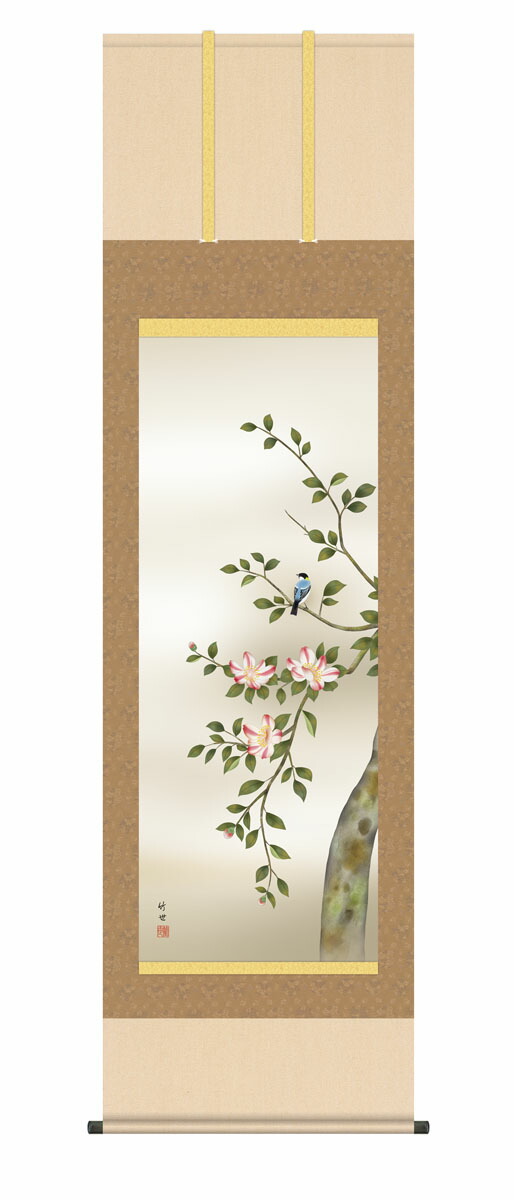 楽天市場】＼P5倍 楽天スーパーSALE20%OFF／掛軸 掛け軸 冬掛け 花鳥画