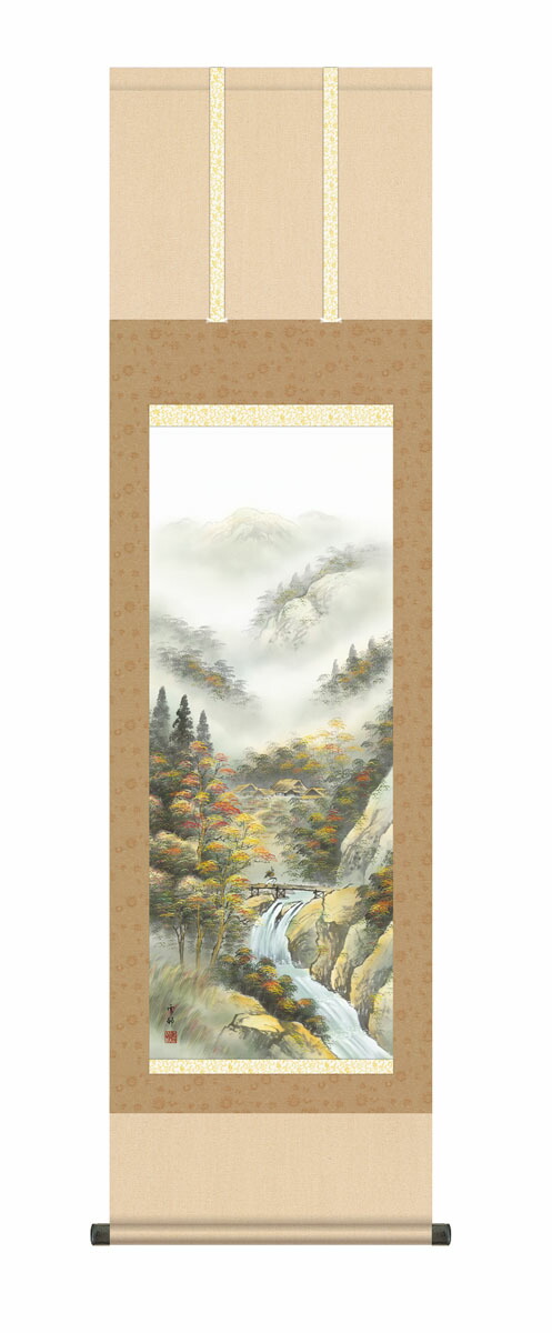 楽天市場】掛け軸 山戸秀城 牡丹 絵画 掛軸 日本画 美術名典掲載作家