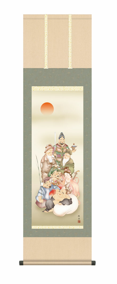 仙厓　福の神　掛け軸 sk-kz5md1-046.jpg