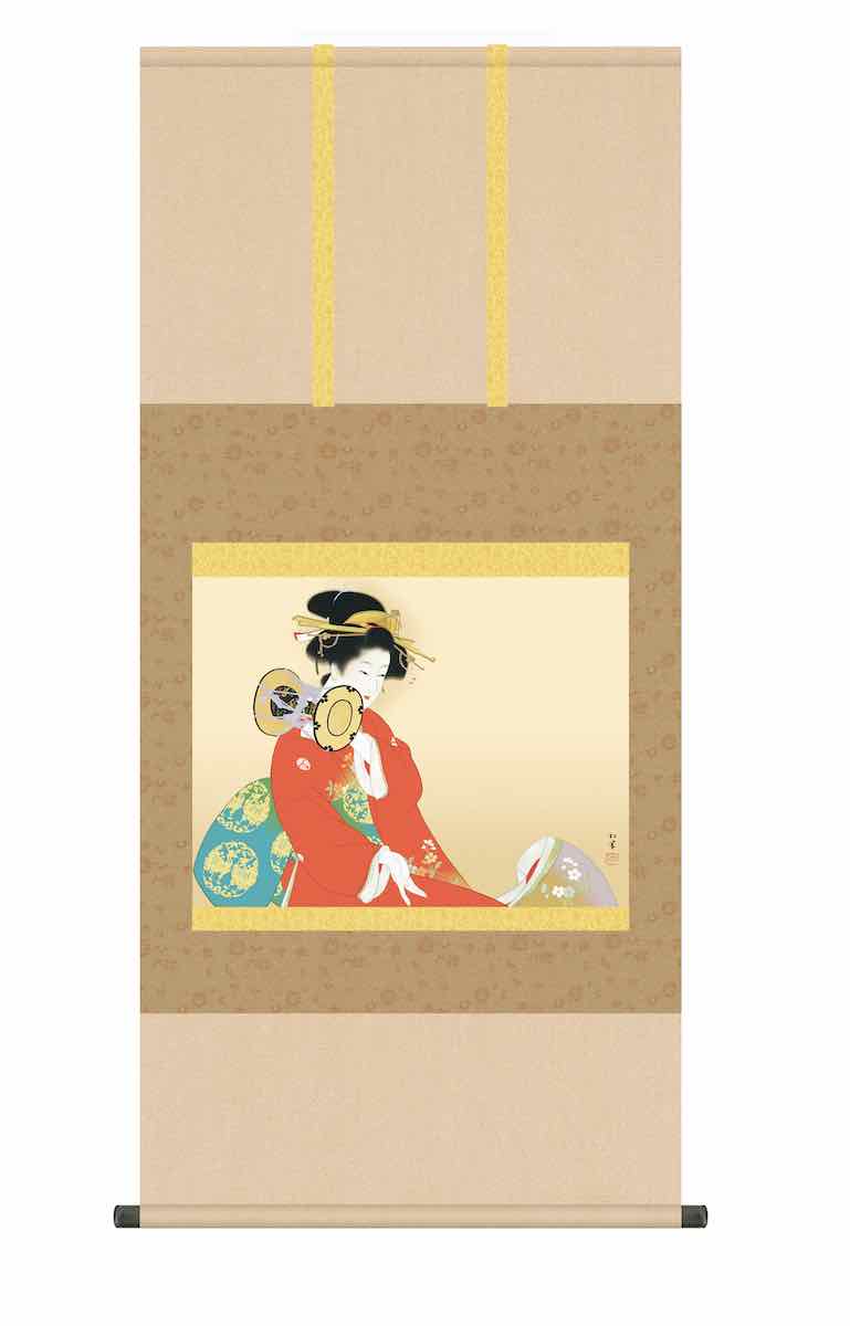 複製掛軸 上村松園 牡丹雪 解説書付き 幅68cm×丈137cm 2025年最新】