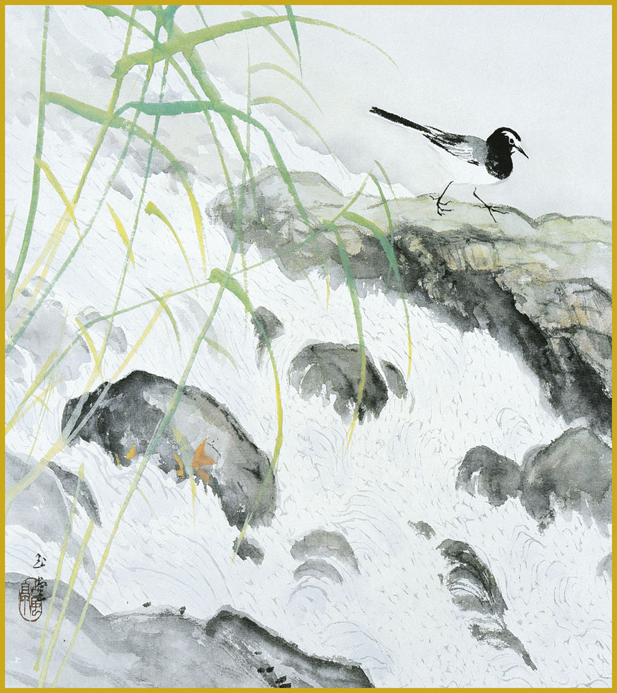 酒井英利、【盛秋】、希少な額装用画集より、新品額装付、状態良好 酒井英利、【盛秋】、希少な額装用画集より、新品額装付、状態良好