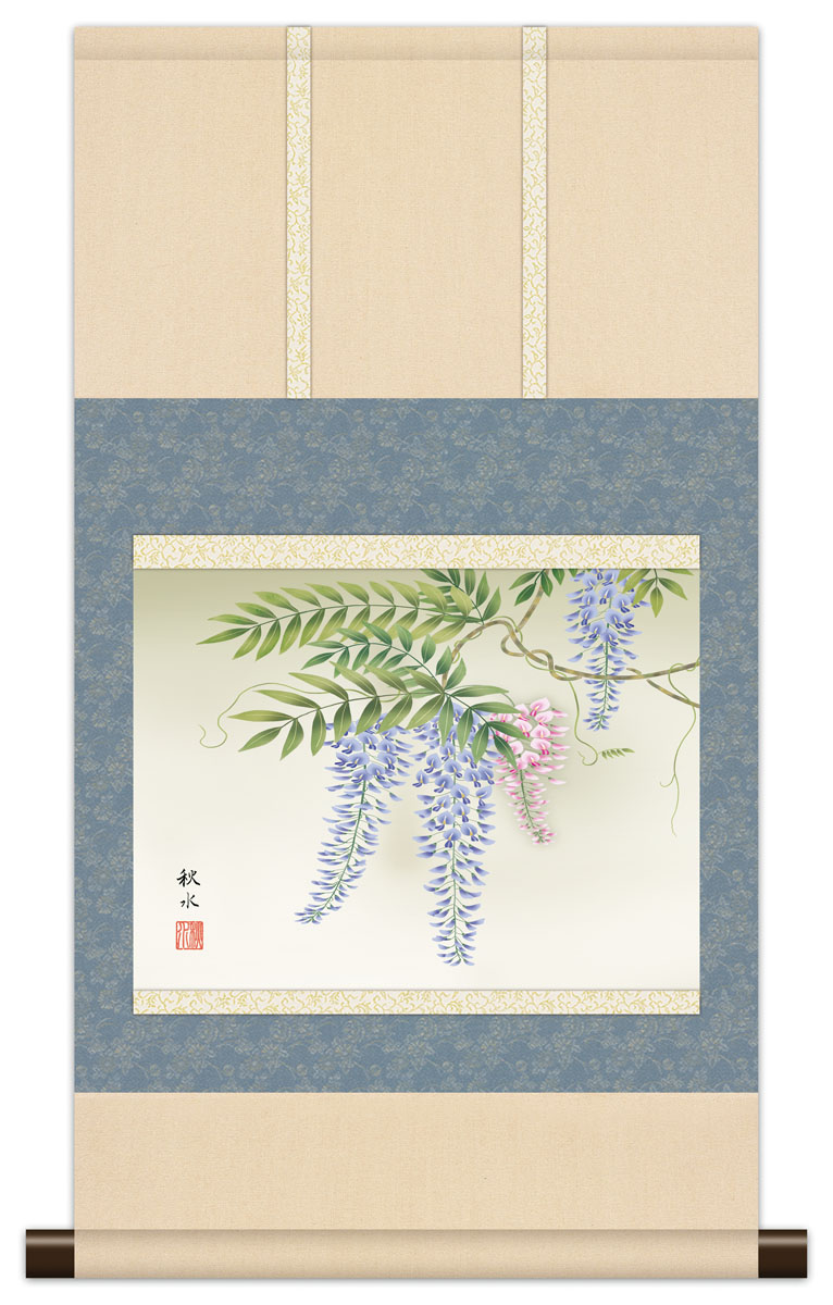 楽天市場】10年保証 掛け軸 ミニ掛け軸 和風 花鳥画 名鳥 白鷺