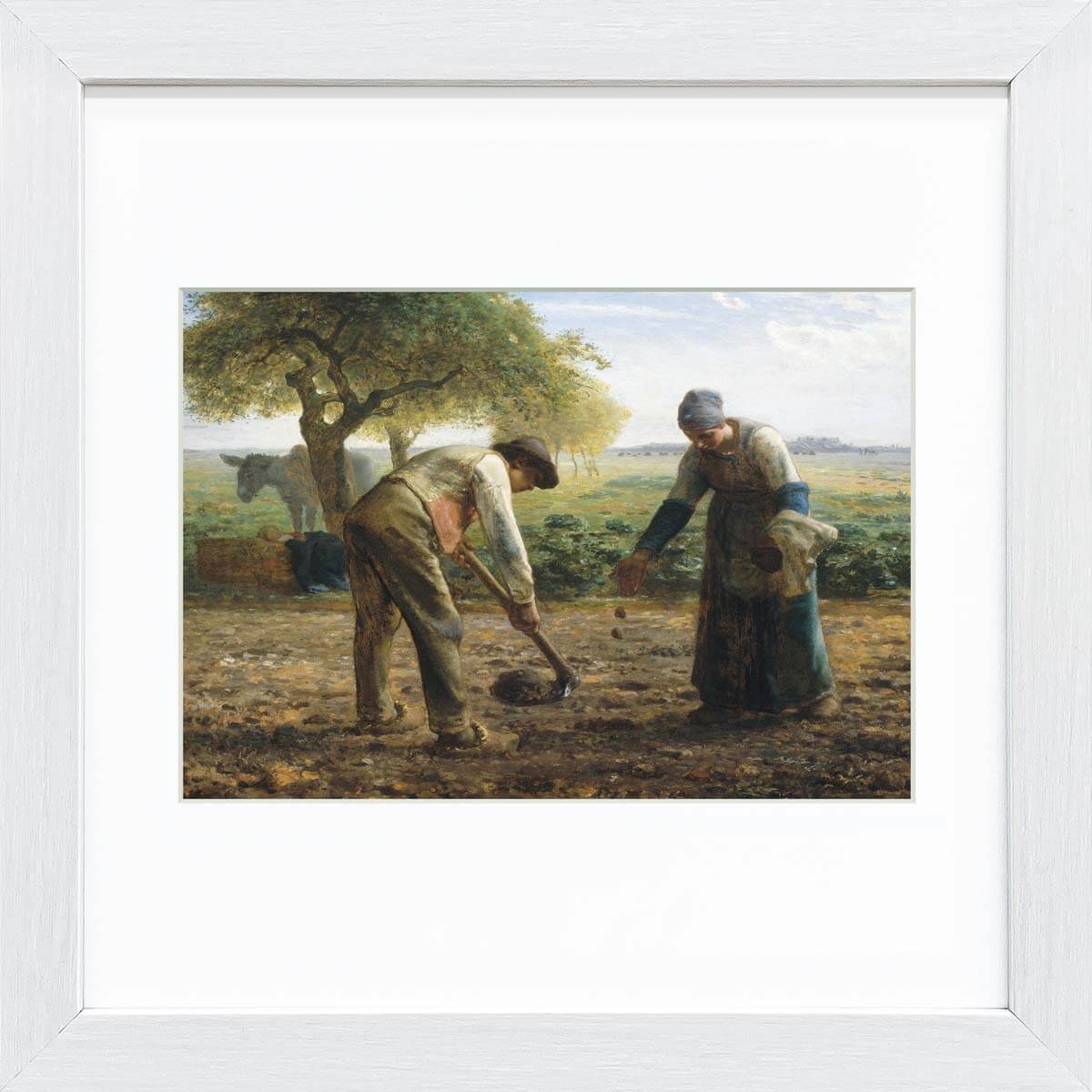 管46☆絵画☆ジャン=フラソワ・ミレー☆馬鈴薯を植える人達☆複製画 管46☆絵画☆ジャン=フラソワ・ミレー☆馬鈴薯を植える人達