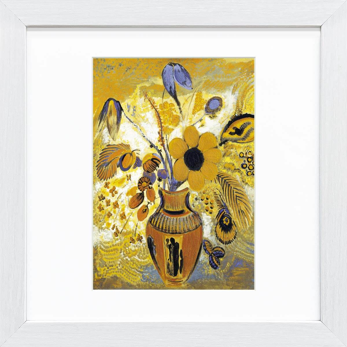 楽天市場】おうち美術館 ルドン 白い花瓶の花 / ゆうパケット 額入り