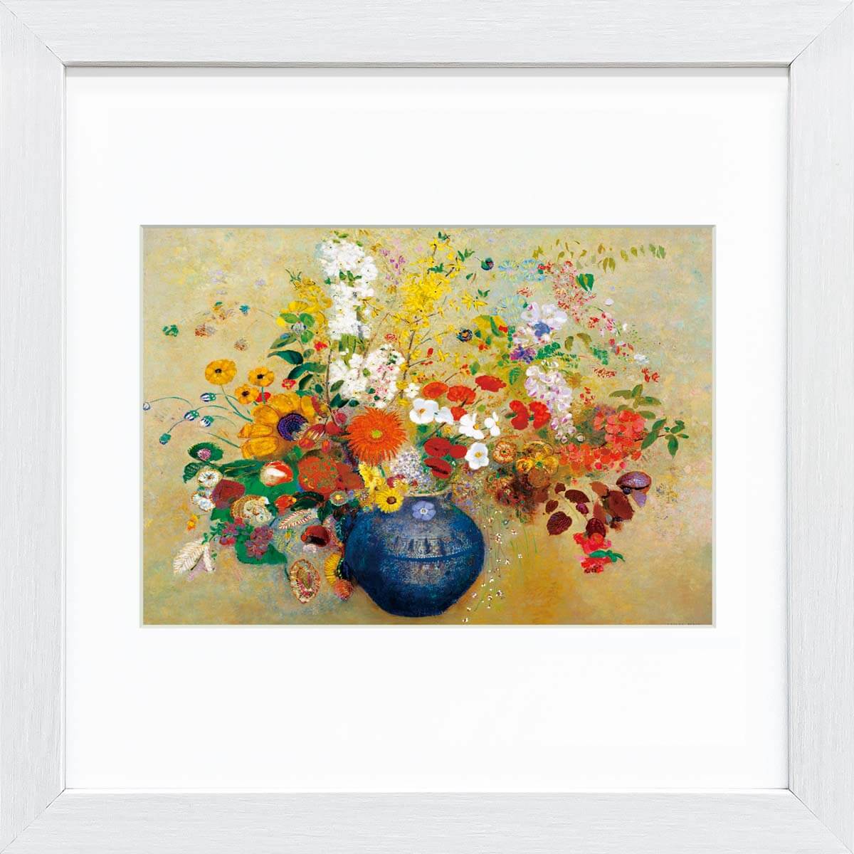 楽天市場】おうち美術館 ルドン 白い花瓶の花 / ゆうパケット 額入り