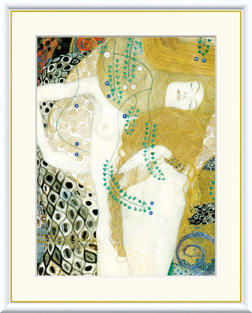 グスタフ・クリムト　海蛇　複製画　インテリア　絵画　Gustav Klimt Amazon.co.jp: グスタフ・クリムト Gustav Klimt 「水蛇 II