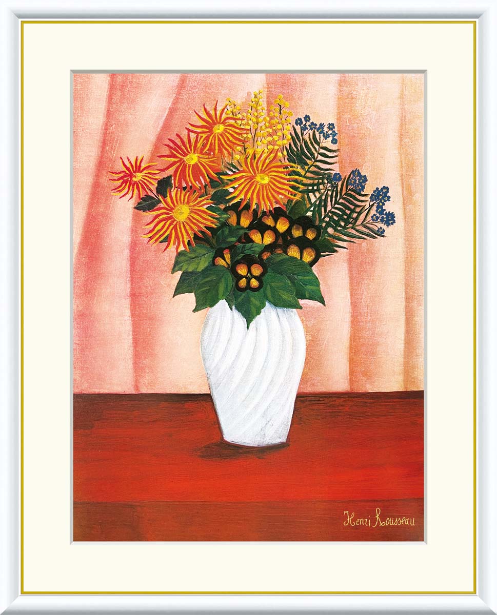ルソー、花、希少画集画、新品額装付 楽天市場】有名 画家 ルソー 「花」 アンリ・ジュリアン・フェリックス