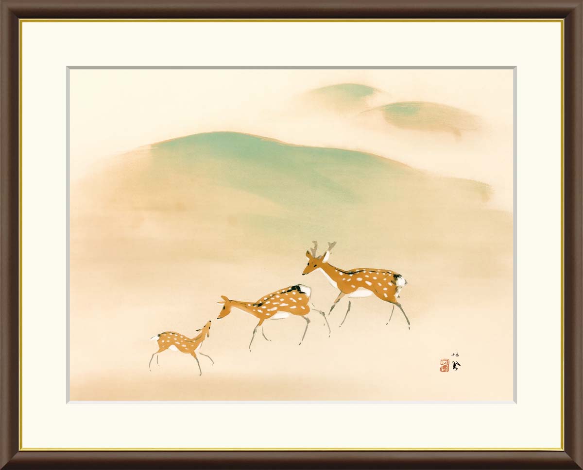 【真作】版画　竹内栖鳳　木版画　宇佐幾　赤い目の兎　余白に遊ぶ　箱入　X189 真作】版画 竹内栖鳳 木版画 宇佐幾 赤い目の兎 余白に遊ぶ 箱入