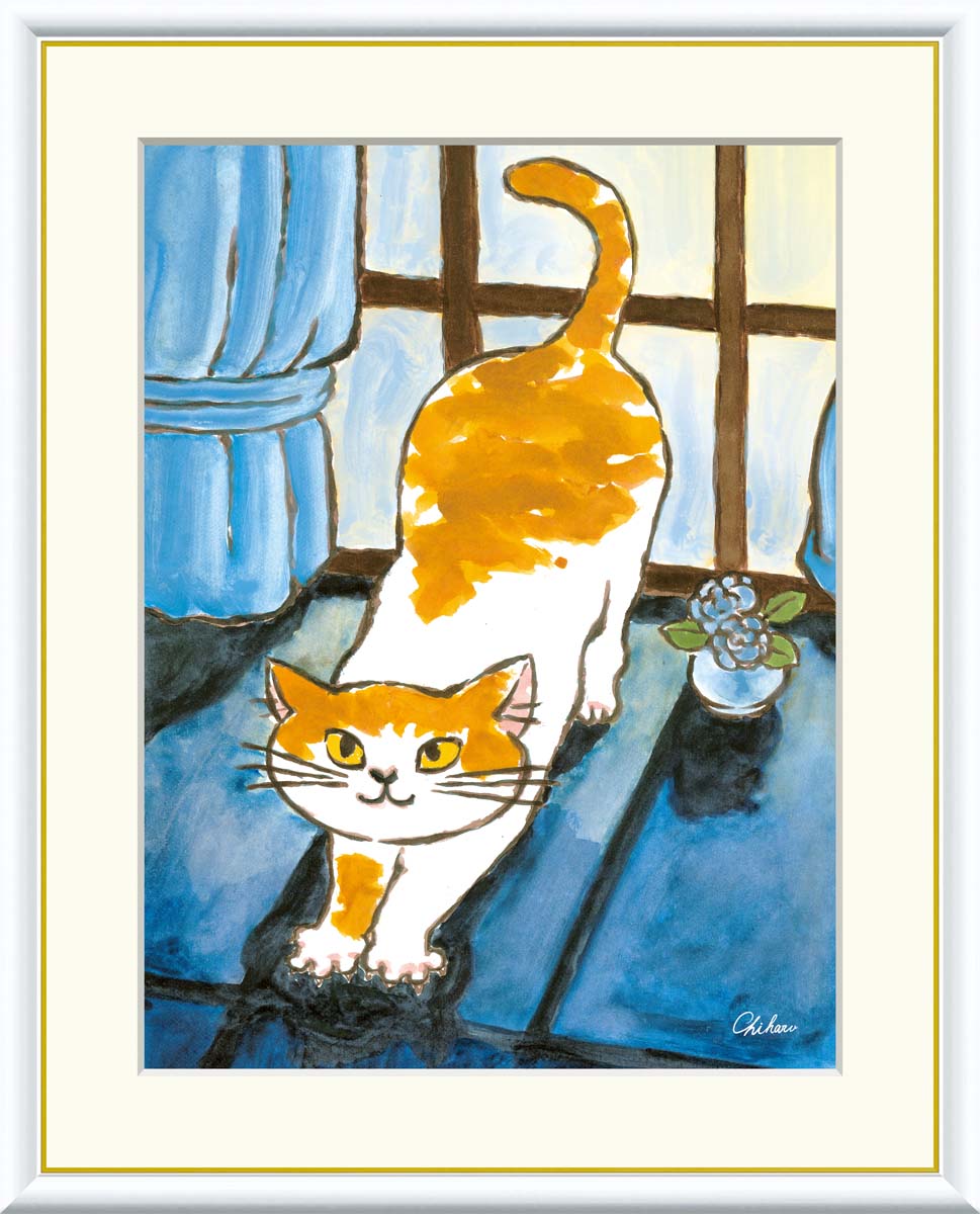 絵画　仔猫 楽天市場】油彩画 SM号 絵画 仔猫・2 星野歩 手描き 額付き