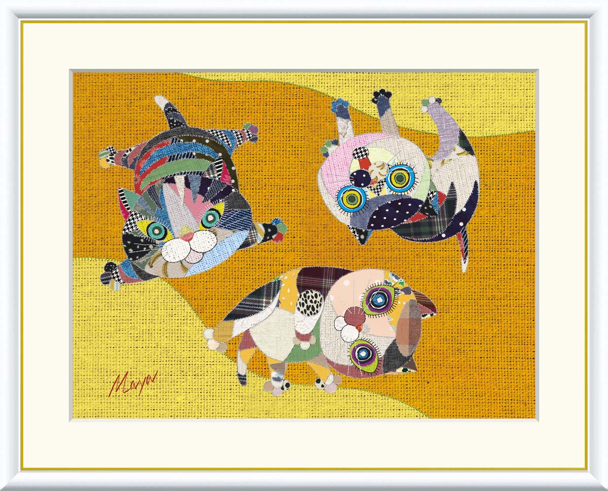 黒猫伯爵様3点 テクスチャーアート　抽象画　絵画　黒　現代アート　月 il_340x270.6395638721_3ije.jpg