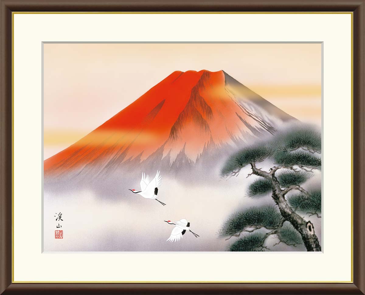 楽天市場】葛飾北斎 凱風快晴 52×42cm 日本画 富嶽三十六景 36景
