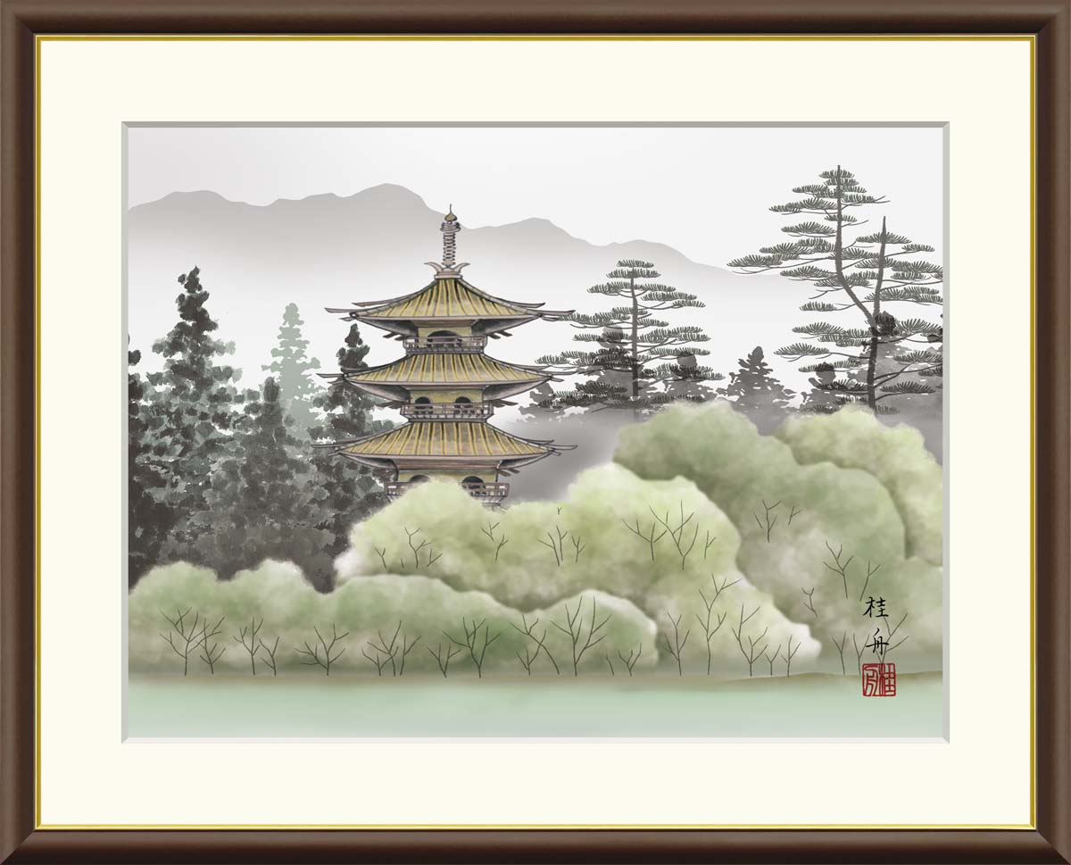 時代物 木村杏園 湖水遠山の景 掛軸 日本画 絵画 和室 茶道 美術 骨董 時代物 木村杏園 湖水遠山の景 掛軸 日本画 絵画 和室 茶道 美術