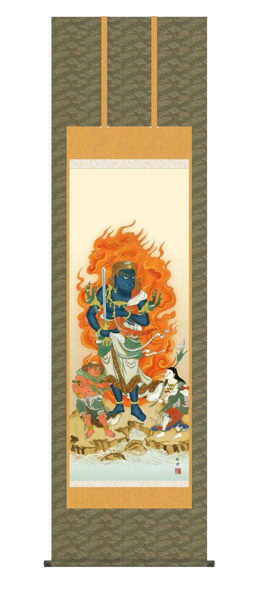 醍醐寺蔵写　不動明王図　紙　掛軸 楽天市場】掛け軸 京都・醍醐寺の国宝仏画 「不動明王像」高級