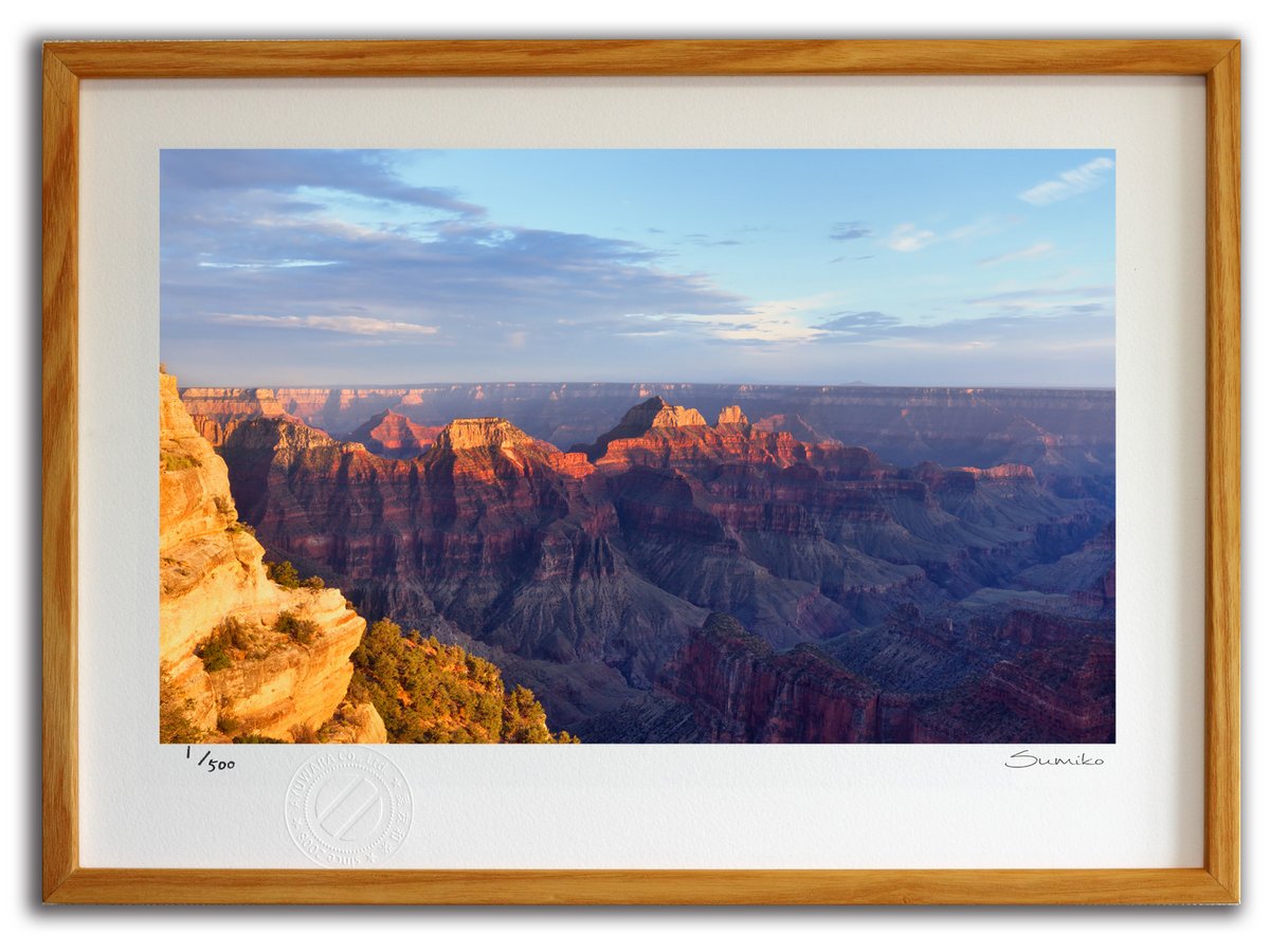 充実の品 版画 絵画 ノースリム グランドキャニオン国立公園 スミコ スコット インテリア 壁掛け 額入り 額装込 風景画 油絵 ポスター アート アートパネル リビング 玄関 プレゼント モダン アートフレーム おしゃれ 飾る Mサイズ 巣ごもり Fucoa Cl