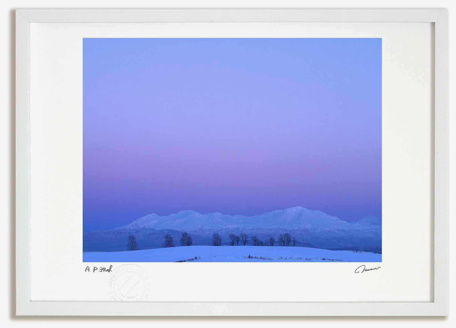 最大100%ポイントバック！限定抽選 アートフォト 絵画 残照の大雪山 高橋真澄/インテリア 額入り 額装込 風景画 油絵 ポスター アート アートパネル リビング 玄関 プレゼント モダン アートフレーム 飾る おしゃれ 壁掛け 絵