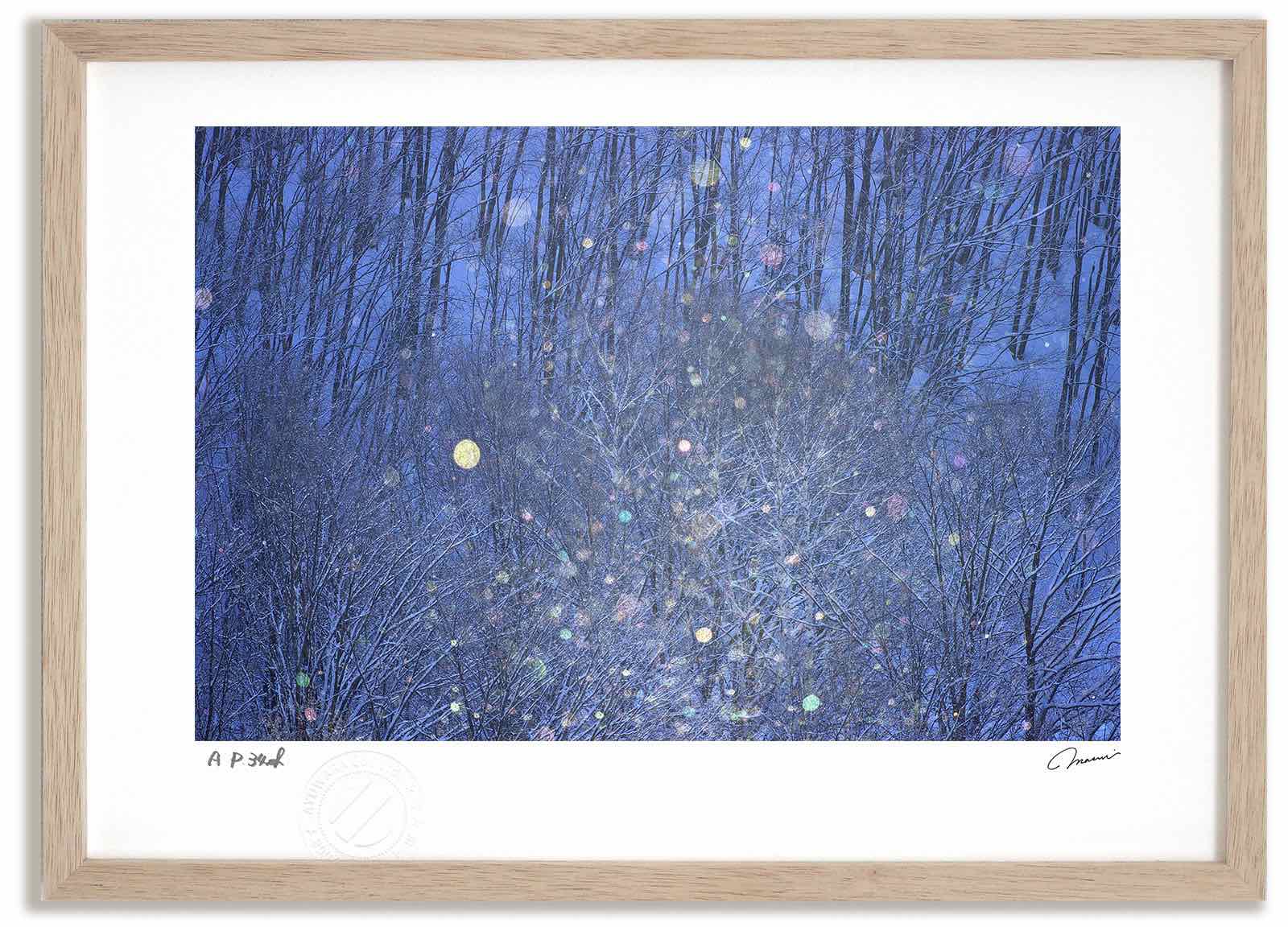 アートフォト 絵画 七色のダイヤモンドダスト5 高橋真澄/インテリア 額入り 額装込 風景画 油絵 ポスター アート アートパネル リビング 玄関 プレゼント モダン アートフレーム 飾る おしゃれ 壁掛け 絵｜絵画・壁飾り　風景専門店あゆわら