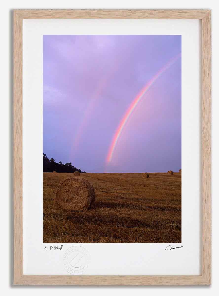 アートフォト 絵画 夕日の虹2 高橋真澄/インテリア 額入り 額装込 風景画 油絵 ポスター アート アートパネル リビング 玄関 プレゼント モダン アートフレーム 飾る おしゃれ 壁掛け 絵｜絵画・壁飾り　風景専門店あゆわら