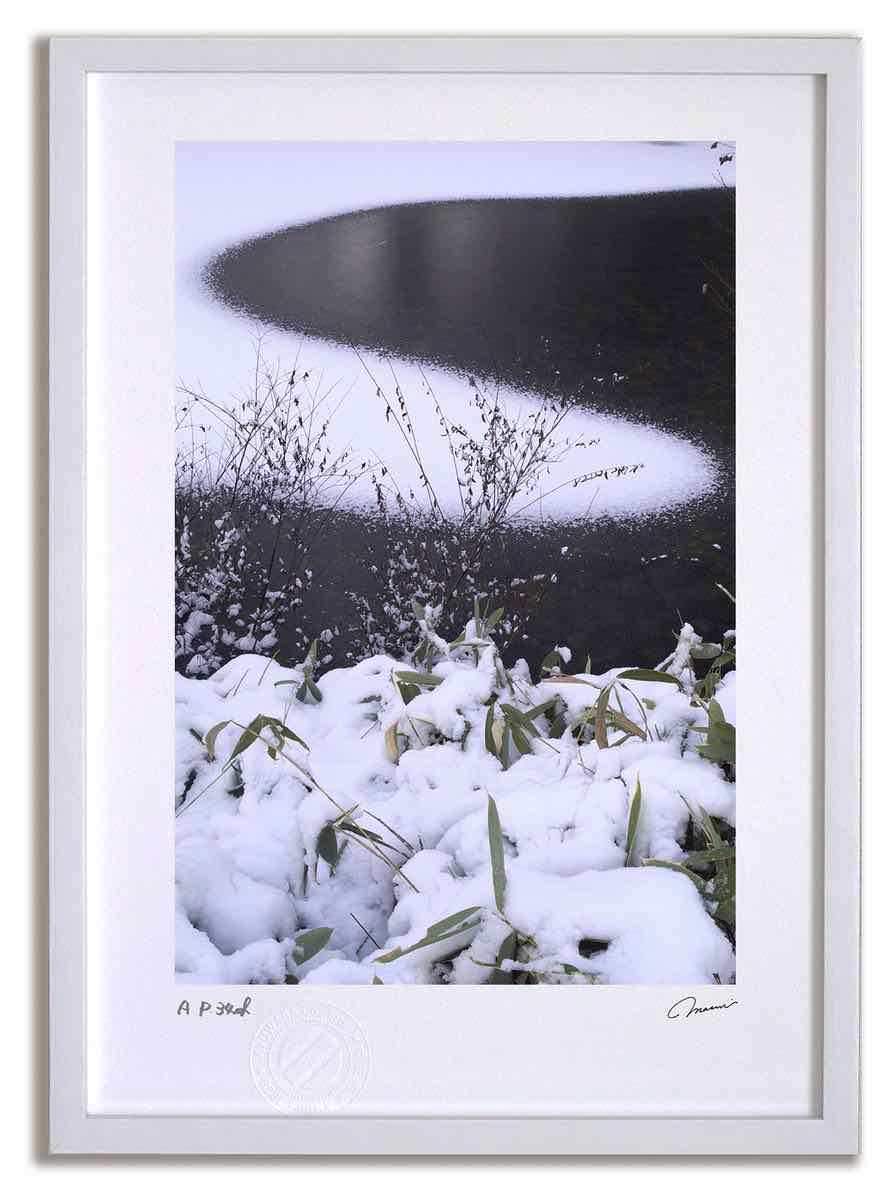 アートフォト 絵画 雪の文様1 高橋真澄/インテリア 額入り 額装込 風景画 油絵 ポスター アート アートパネル リビング 玄関 プレゼント モダン アートフレーム 飾る おしゃれ 壁掛け 絵｜絵画・壁飾り　風景専門店あゆわら