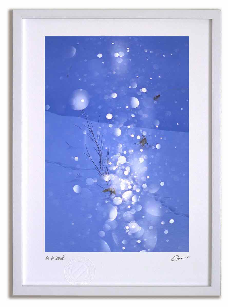 アートフォト 絵画 ダイヤモンドダスト3 高橋真澄/インテリア 額入り 額装込 風景画 油絵 ポスター アート アートパネル リビング 玄関 プレゼント モダン アートフレーム 飾る おしゃれ 壁掛け 絵