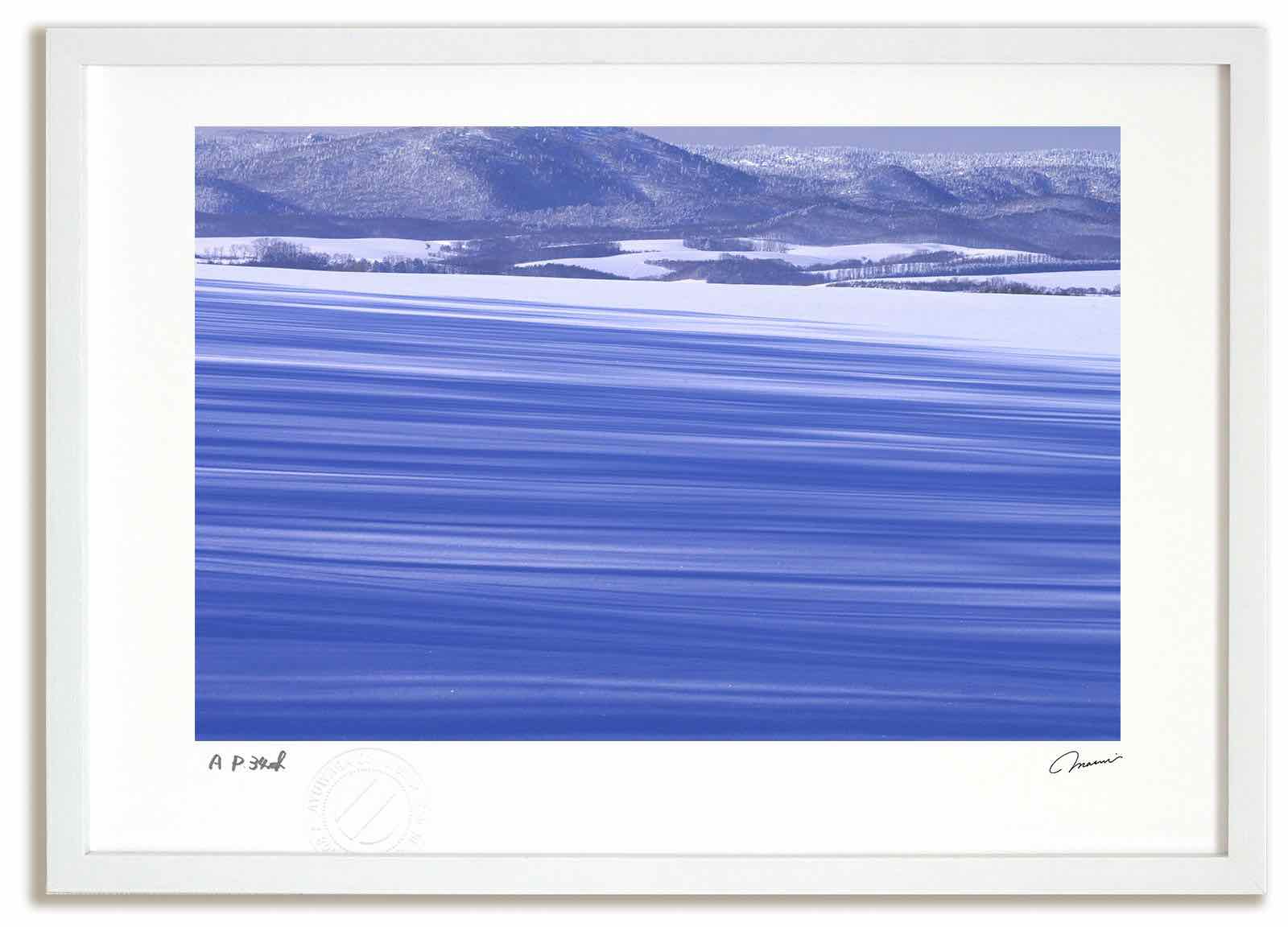 アートフォト 絵画 蒼い影5 高橋真澄/インテリア 額入り 額装込 風景画 油絵 ポスター アート アートパネル リビング 玄関 プレゼント モダン アートフレーム 飾る おしゃれ 壁掛け 絵