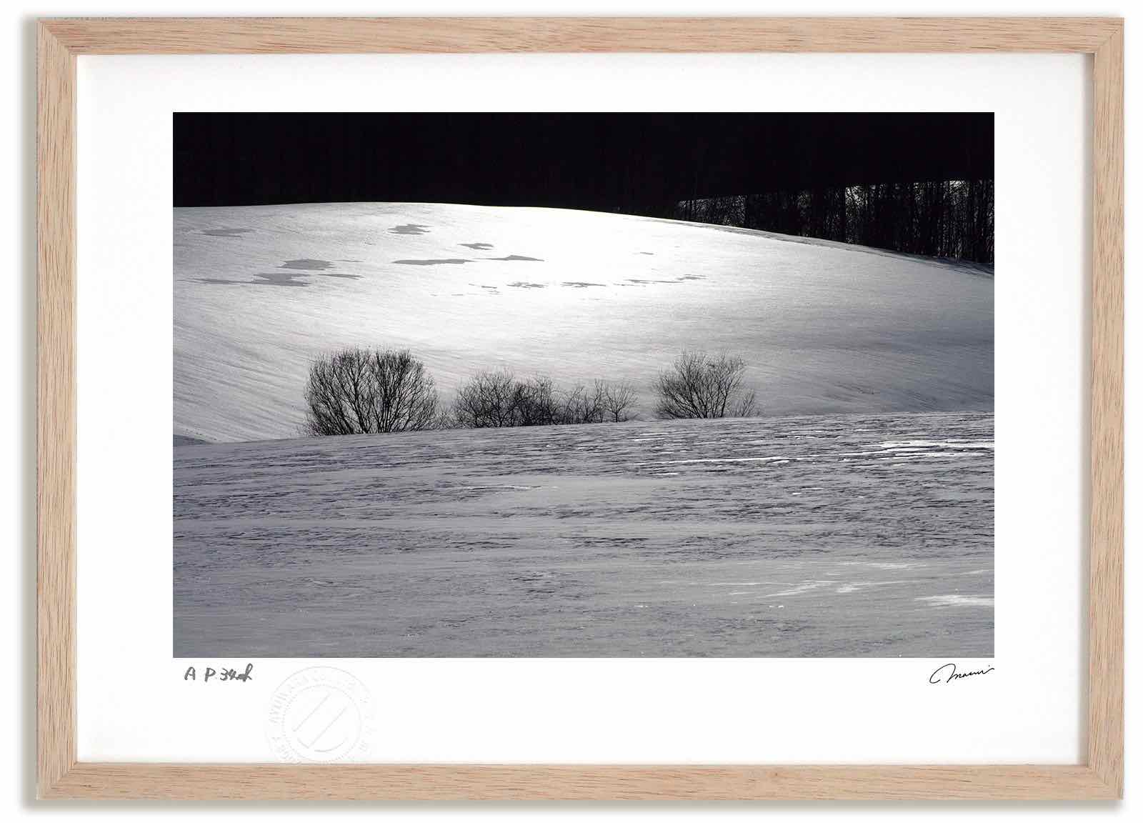 アートフォト 絵画 雪景色 高橋真澄/インテリア 額入り 額装込 風景画 油絵 ポスター アート アートパネル リビング 玄関 プレゼント モダン アートフレーム 飾る おしゃれ 壁掛け 絵