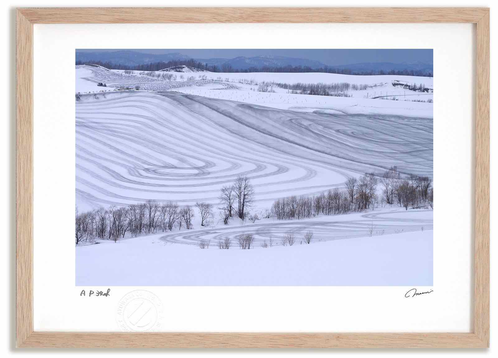 アートフォト 絵画 融雪剤のパターン3 高橋真澄/インテリア 額入り 額装込 風景画 油絵 ポスター アート アートパネル リビング 玄関 プレゼント モダン アートフレーム 飾る おしゃれ 壁掛け 絵|絵画・壁飾り 風景専門店あゆわら