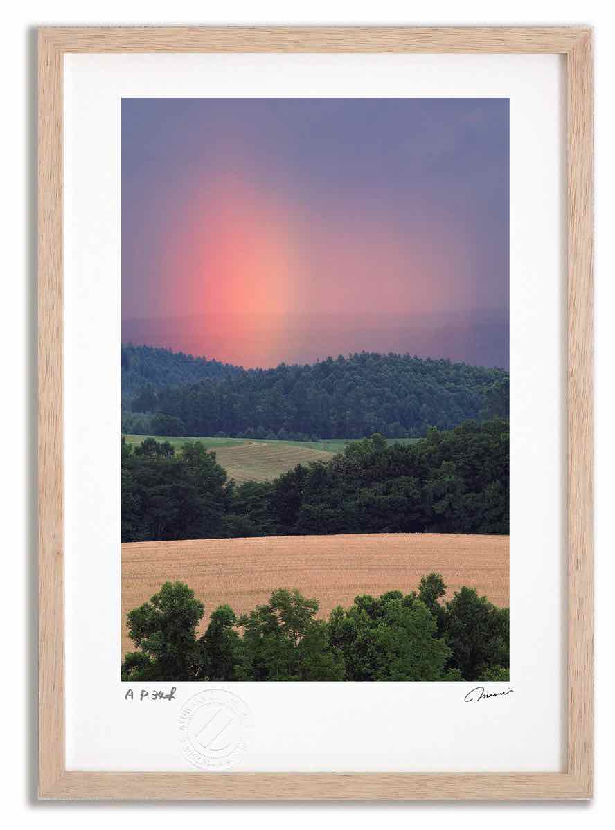 アートフォト 絵画 夕方の虹2 高橋真澄/インテリア 額入り 額装込 風景画 油絵 ポスター アート アートパネル リビング 玄関 プレゼント モダン アートフレーム 飾る おしゃれ 壁掛け 絵|絵画・壁飾り 風景専門店あゆわら