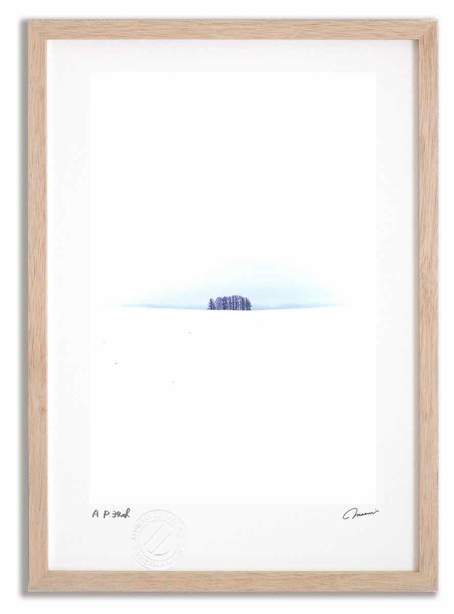 アートフォト 絵画 白い丘4 高橋真澄/インテリア 額入り 額装込 風景画 油絵 ポスター アート アートパネル リビング 玄関 プレゼント モダン アートフレーム 飾る おしゃれ 壁掛け 絵｜絵画・壁飾り　風景専門店あゆわら