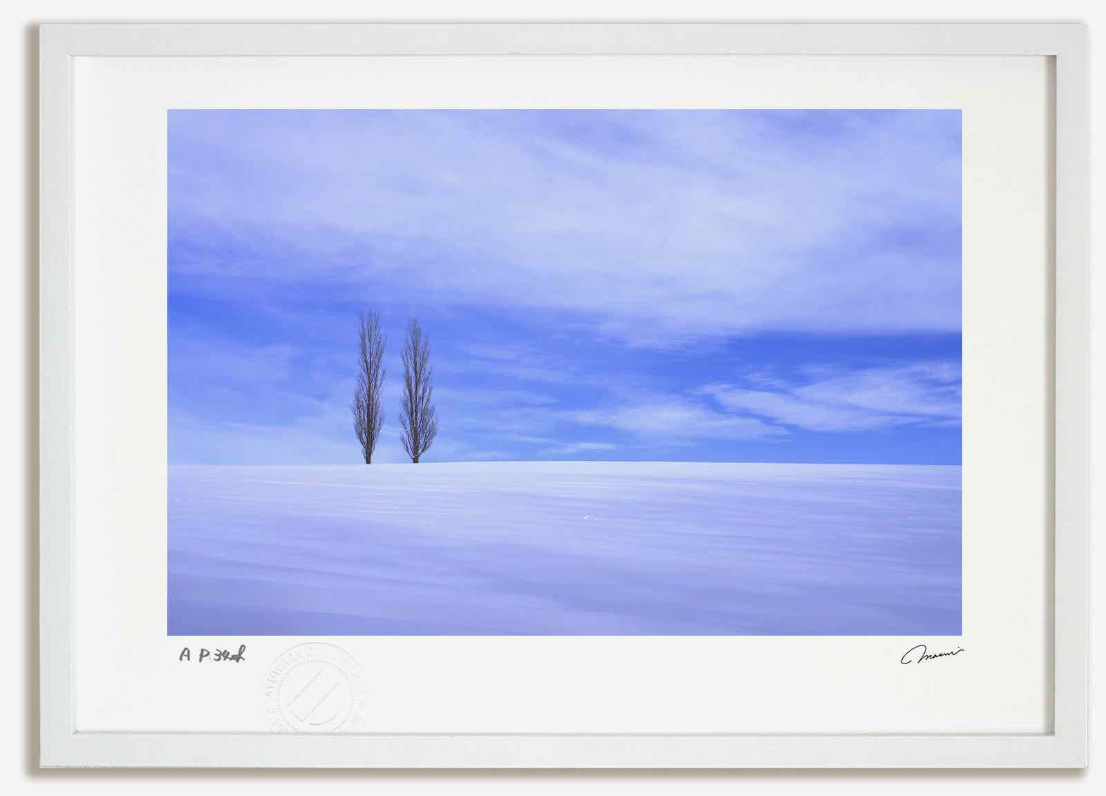 アートフォト 絵画 ベスト ポプラの丘 高橋真澄/インテリア 額入り 額装込 風景画 油絵 ポスター アート アートパネル リビング 玄関 プレゼント モダン アートフレーム 飾る おしゃれ 壁掛け 絵｜絵画・壁飾り　風景専門店あゆわら