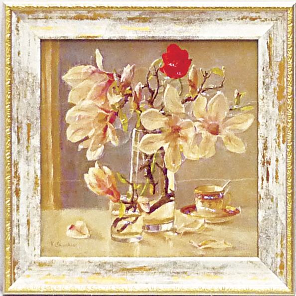 絵画 光の花 チューリップ 額入り 絵画 光の花 チューリップ 額入り