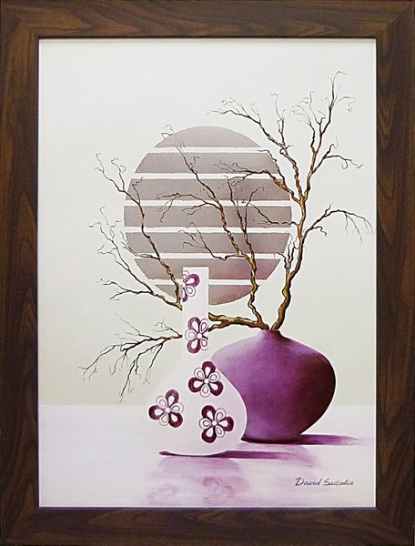 絵画 デビッド セダリア パープル インスピレーションI/インテリア 額入り 額装込 風景画 油絵 ポスター アート アートパネル リビング 玄関 プレゼント モダン アートフレーム 飾る 3Lサイズ おしゃれ 壁掛け 絵|絵画・壁飾り 風景専門店あゆわら
