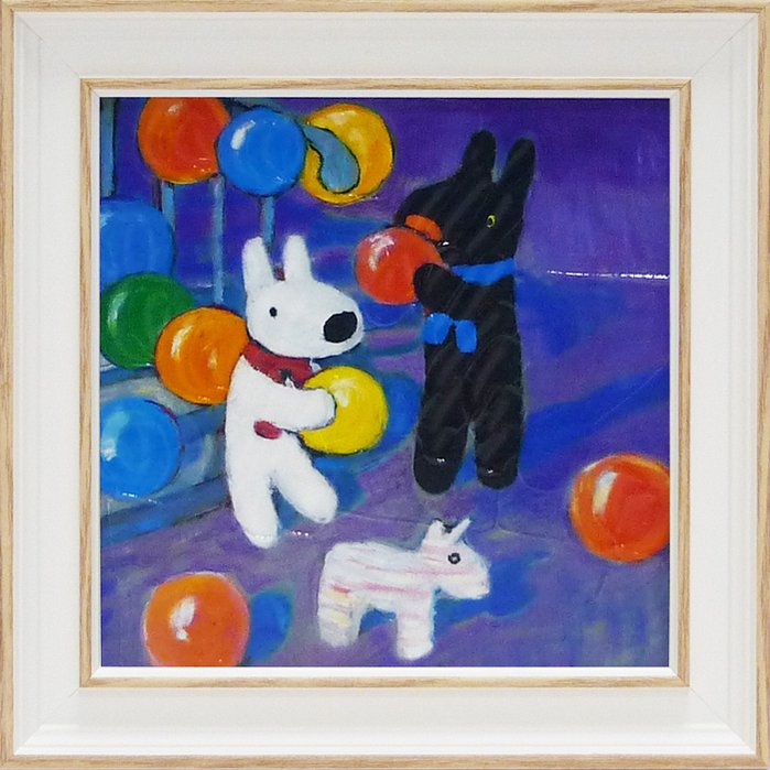 楽天市場】絵画 リサとガスパール アートフレーム オペラざへいく（S