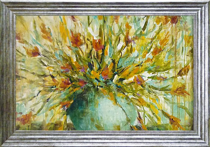 絵画 ワニ パシオン グランデ ブーケ/インテリア 額入り 額装込 風景画 油絵 ポスター アート アートパネル リビング 玄関 プレゼント モダン アートフレーム 飾る 5Lサイズ おしゃれ 壁掛け 絵｜絵画・壁飾り　風景専門店あゆわら
