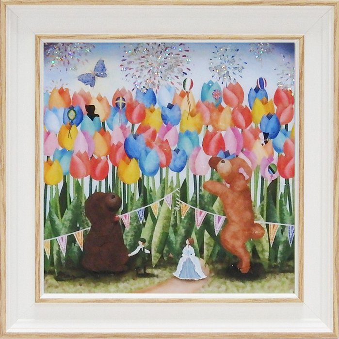 楽天市場】絵画 ゆうパケット なかの まりの「毬遊び（Sサイズ