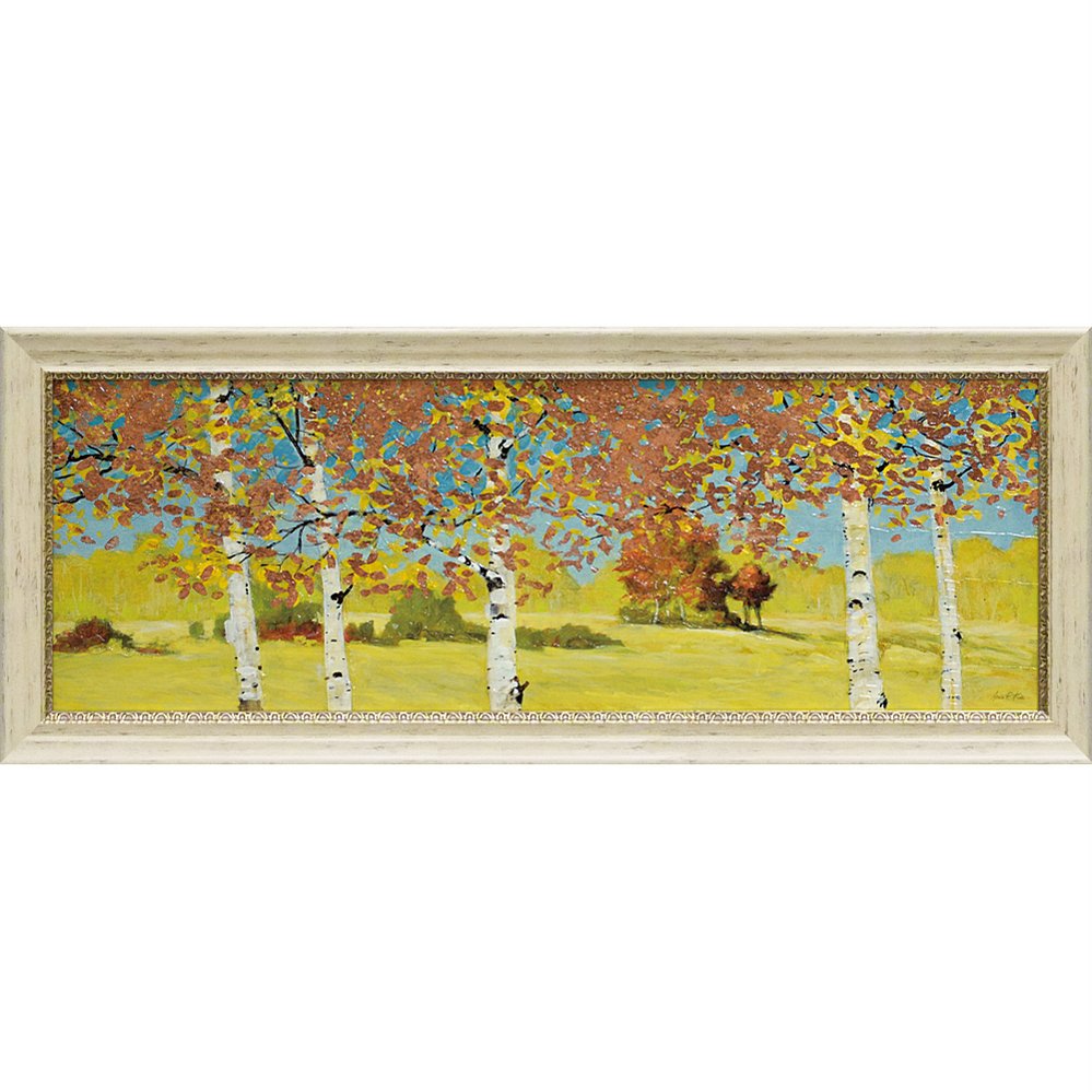 絵画 アニー フィスク「カッパー バーチ1」/インテリア 額入り 額装込 風景画 油絵 ポスター アート アートパネル リビング 玄関 プレゼント 花 4Lサイズ おしゃれ 壁掛け 絵｜絵画・壁飾り　風景専門店あゆわら