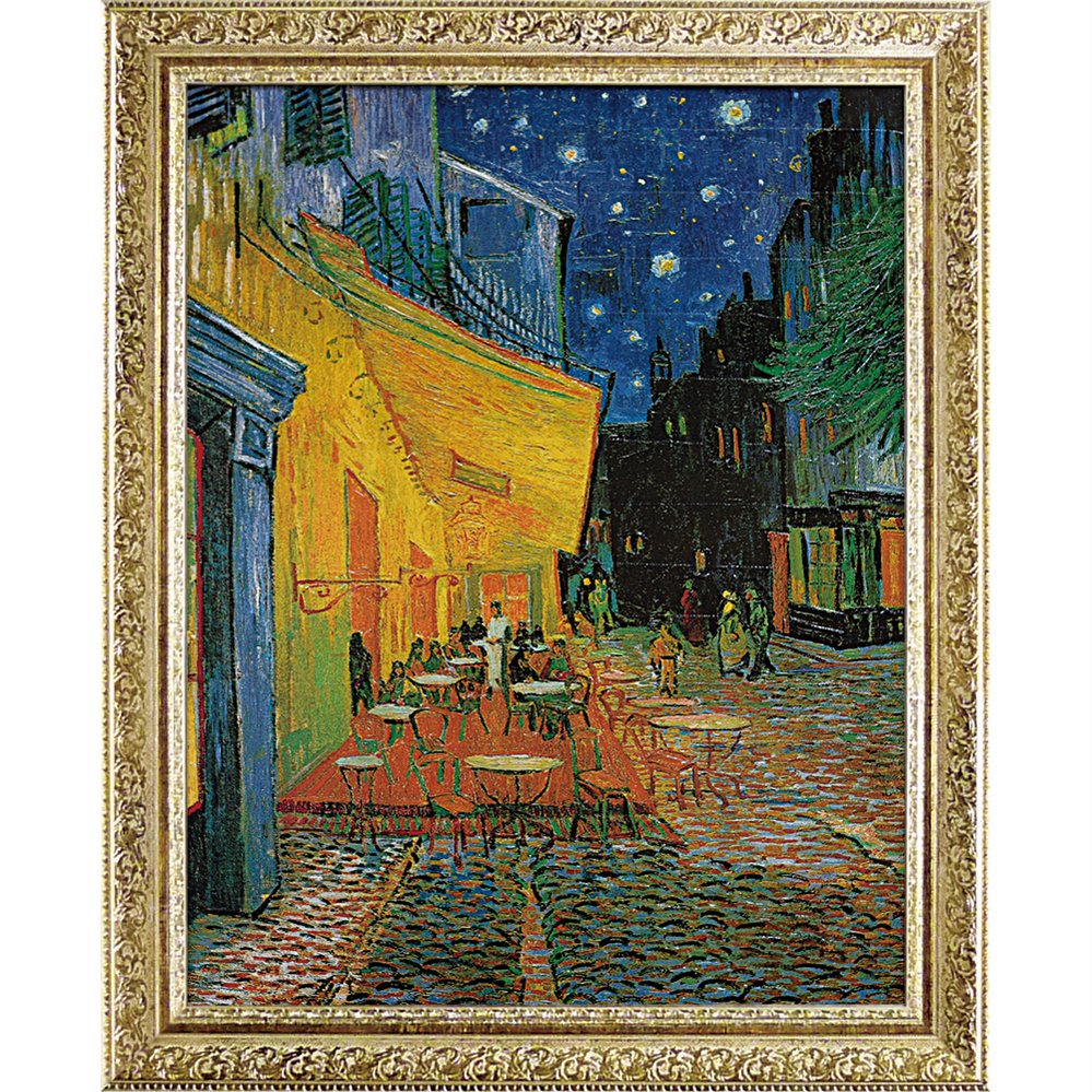 楽天市場】名画 ゴッホ「夜のカフェテラス」/インテリア 壁掛け 額入り 