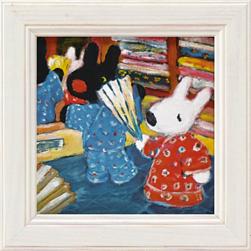 リサとガスパール ジークレー版画 ビーチ 海辺 サイン入り 絵画 額装