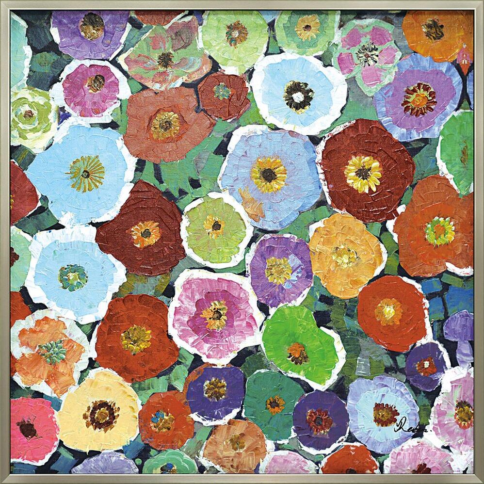 楽天市場】絵画 油絵 オイル ペイント アート「ゴージャス フラワーズ